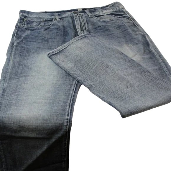 Marc Ecko Factory Blue Wash/Fade Jean Style Pant (32X32) - Picture 6 of 8